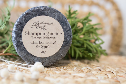 Cypress and activated charcoal - for sensitive scalps and dandruff