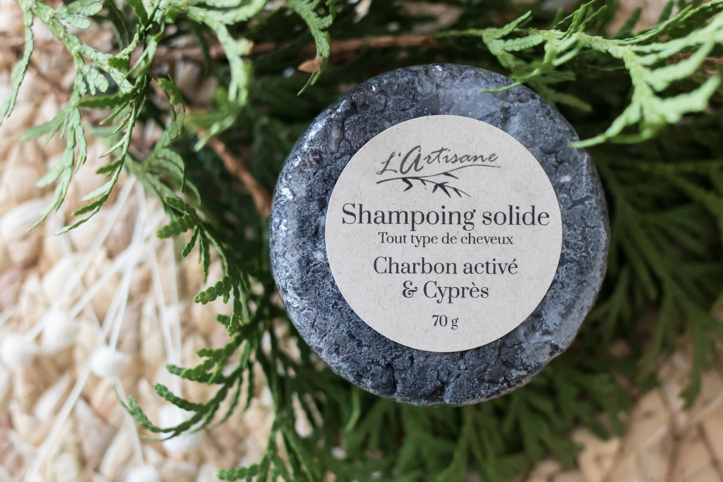 Cypress and activated charcoal - for sensitive scalps and dandruff