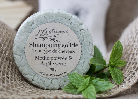 Peppermint and green clay - oily hair