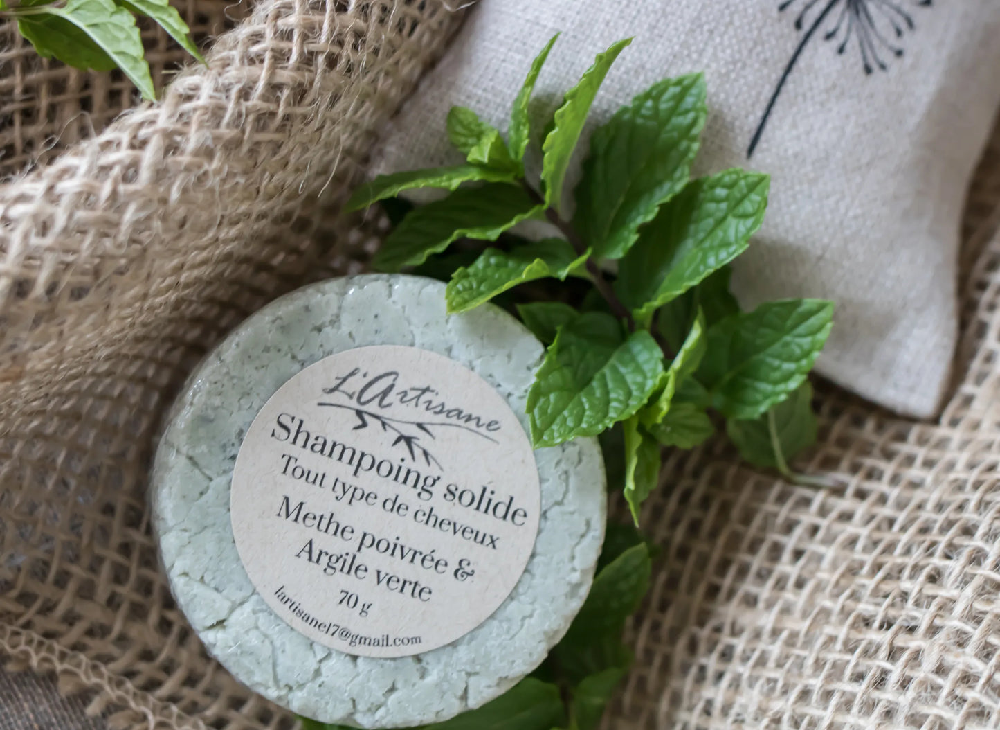 Peppermint and green clay - oily hair