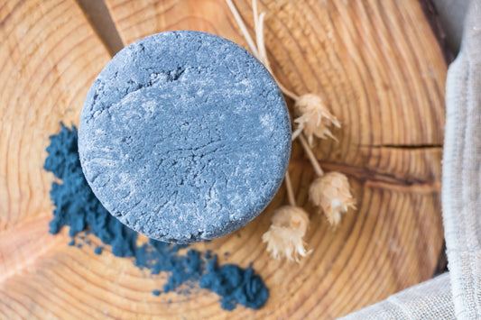 Blue-orange - Blonde, grey or white hair